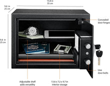 Load image into Gallery viewer, Steel Security Safe and Lock Box with Electronic Keypad