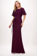 Load image into Gallery viewer, Sheath-Column Maxi Chiffon Mother Dress