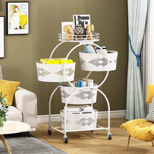 Load image into Gallery viewer, 4 Layer Rotating Kitchen Storage Rack, Removable Rack Storage Shelf
