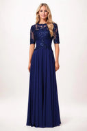 A-Line Maxi Chiffon Mother Dress