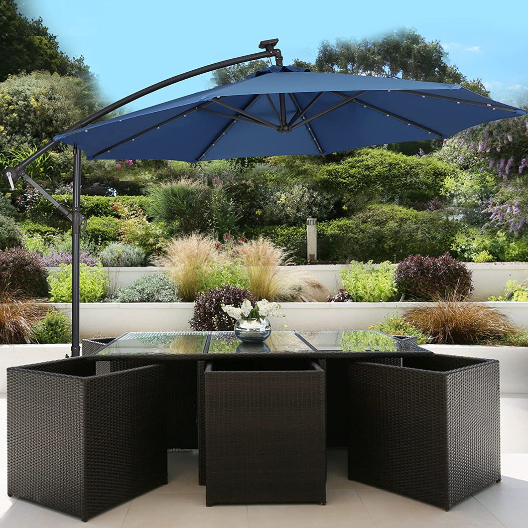 10' Cantilever Umbrella with LED lights