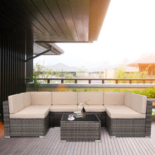 Load image into Gallery viewer, Rattan Patio Sofa Set
