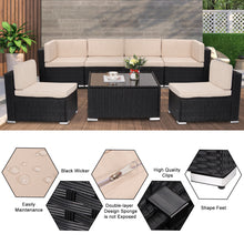 Load image into Gallery viewer, Rattan Patio Sofa Set
