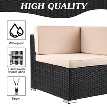 Load image into Gallery viewer, Rattan Patio Sofa Set
