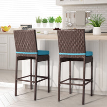 Load image into Gallery viewer, Rattan Bar Stool, Set of 2
